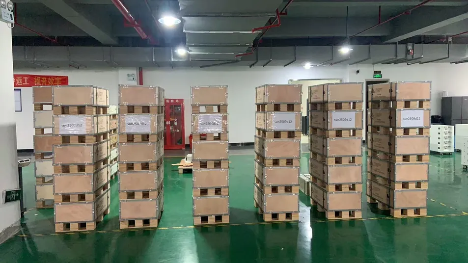 Envío y logística de sistemas solares