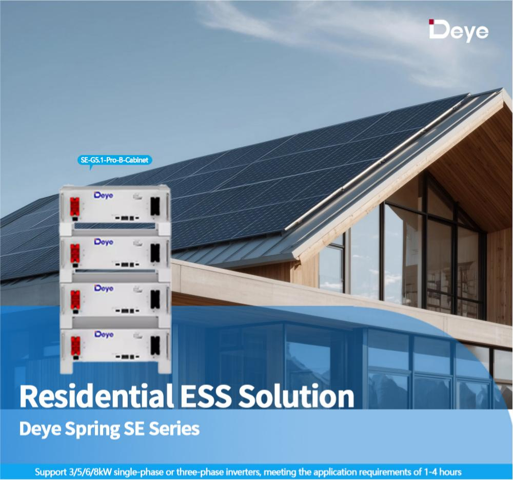 Baterías de Litio Montadas en Rack Deye 5.12kwh Baja Tensión 51.2V 100ah Batería de Polímero de Litio para Almacenamiento de Energía en el Hogar para Sistema Solar