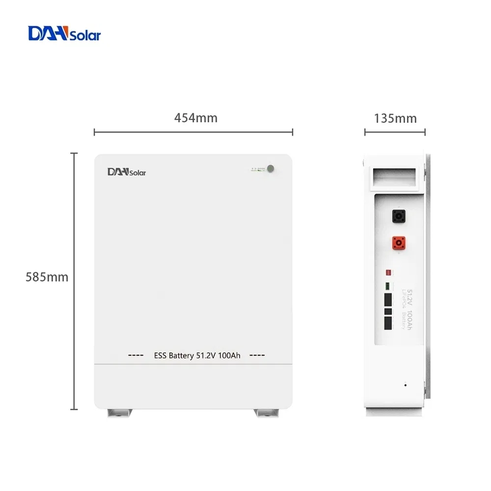 Batería de almacenamiento de energía solar al por mayor de China 51.2V/100ah 50A 100A Precio de batería de litio eléctrica para hogar residencial en Suzhou