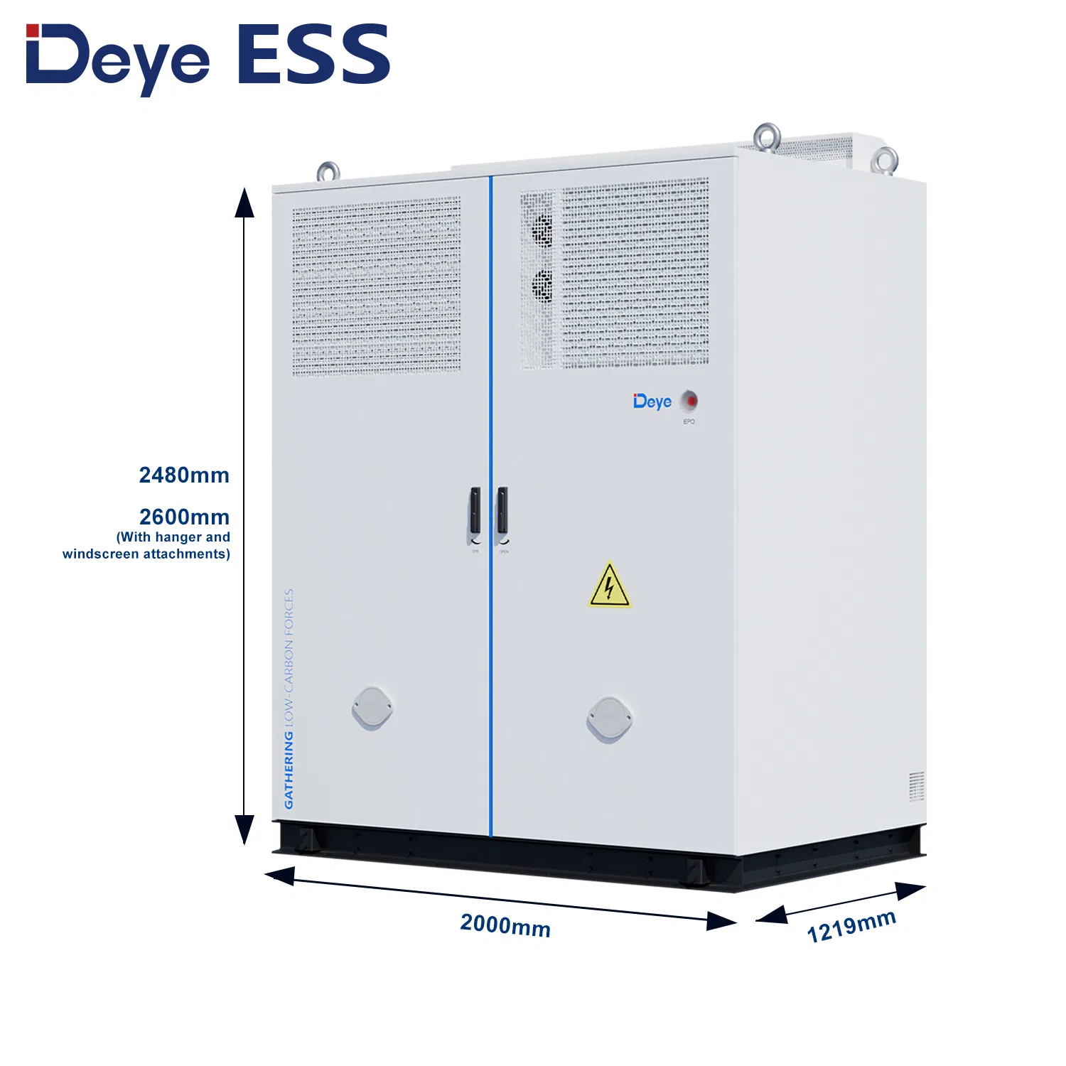 Deye Ess Mc-L430-Bc-2 Fabricante Energía Solar Comercial LiFePO4 Armario de Almacenamiento de Baterías de Litio