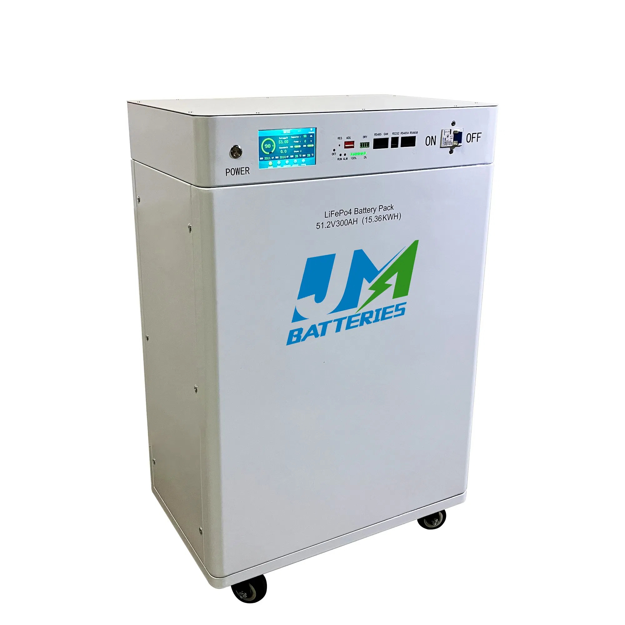 Batería de Energía Portátil 48V 51.2V 300ah Batería de Iones de Litio 15kwh LiFePO4 Sistema Solar de Batería para el Hogar