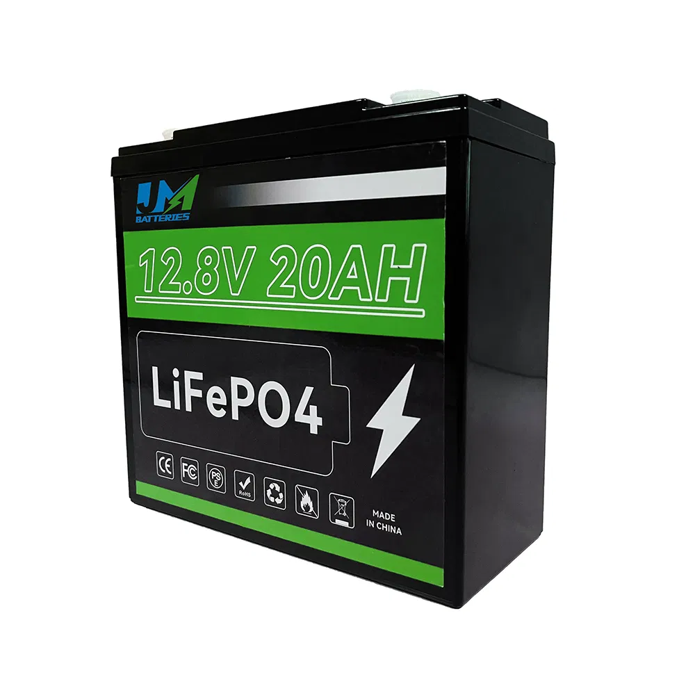 Estación de Energía Solar Personalizada 12.8V 20ah Paquete de Batería de Iones de Litio LiFePO4 Almacenamiento de Batería Recargable de Li-ion