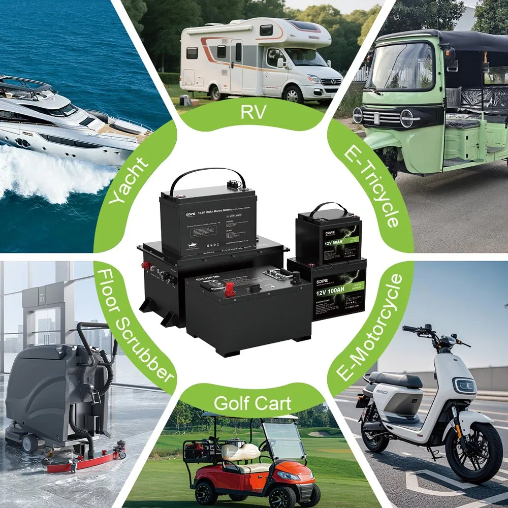 Batería de Almacenamiento de Energía Solar de Litio LFP Certificada CE con Calefacción Bluetooth OEM ODM Fabricante de China 24V 25.6V 100ah 150ah 200ah 230ah 280ah 314ah LiFePO4