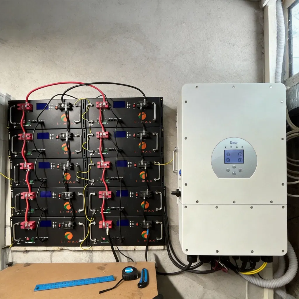 Batería de Almacenamiento Solar de Litio de Alta Tensión para Montaje Vertical o en Rack 15kwh 51.2V 300ah LiFePO4