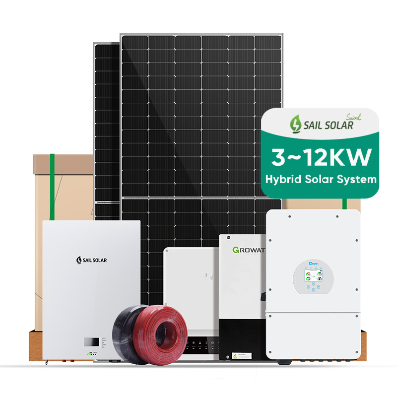 Sail Solar Híbrido Almacenamiento de Energía Solar con Batería de Hierro Litio para el Hogar