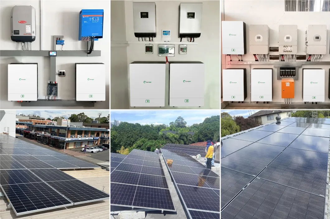 Aplicación de batería de respaldo solar para montaje en pared para el hogar