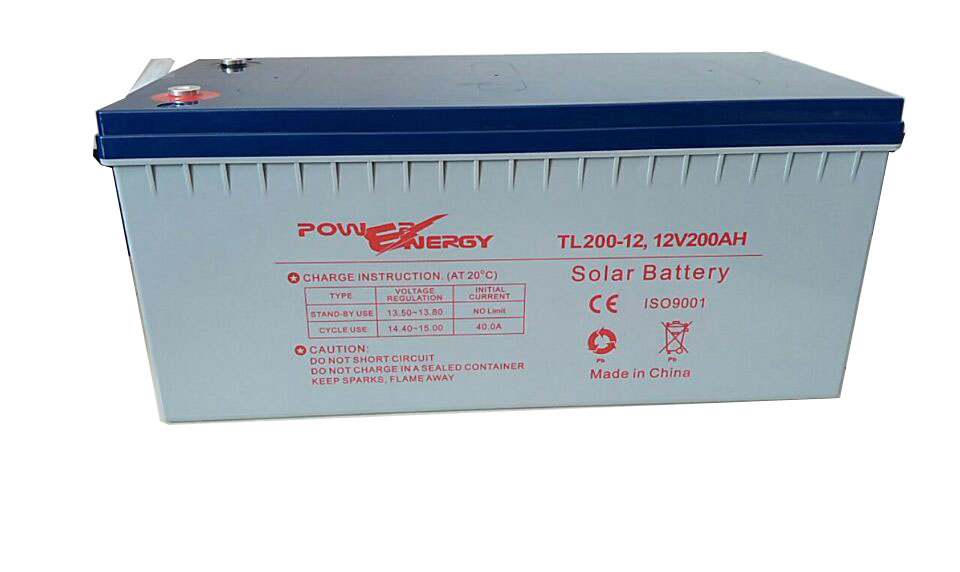 Tl12-200 12V200ah Batería de respaldo de energía de plomo-ácido sellada VRLA utilizada en UPS, batería de iluminación de emergencia, batería solar, batería de ciclo profundo, batería de gel