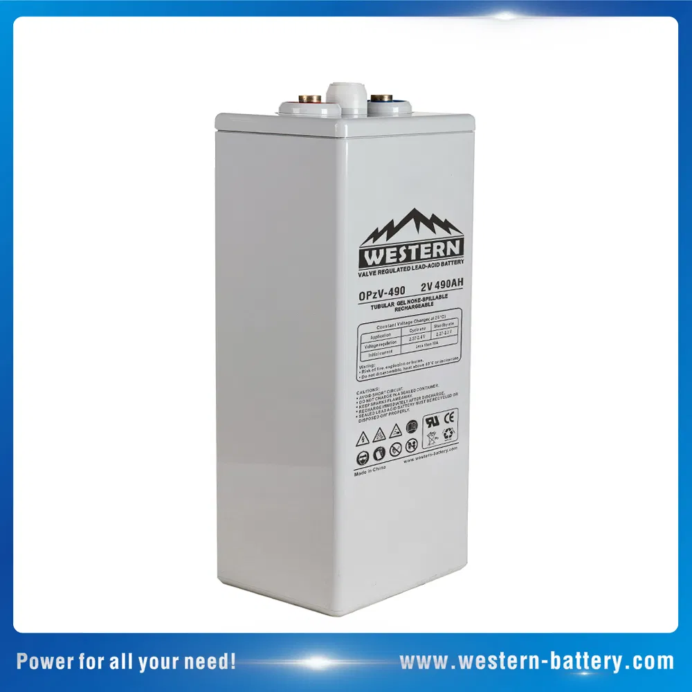 2V-Opzv-Tubular Baterías de respaldo industrial de ciclo profundo Gel/SLA/VRLA para paneles solares que reemplazan la batería Opzs 250ah-3000ah