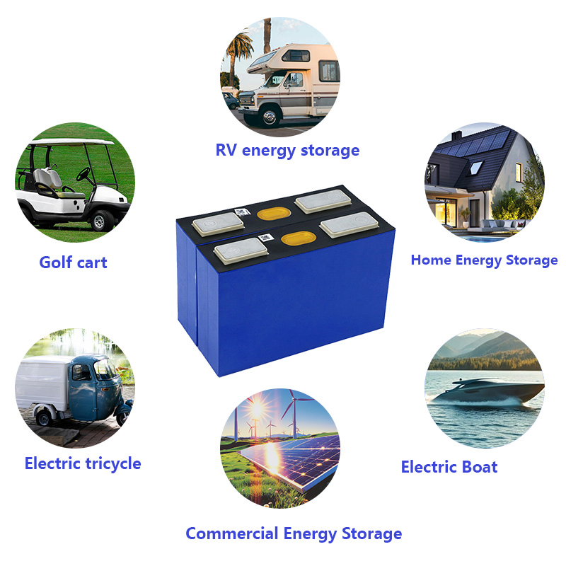 Baterías del sistema UPS Uli 3.2V 130ah LiFePO4 Celda prismática recargable para almacenamiento de energía solar banco de energía portátil