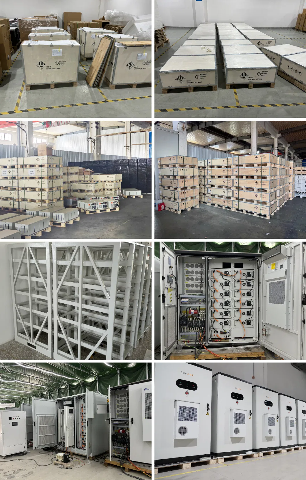 Sistema de Almacenamiento de Energía Industrial de Baterías con la Mayor Seguridad 100kw 225kwh Gabinete Bess para Solar
