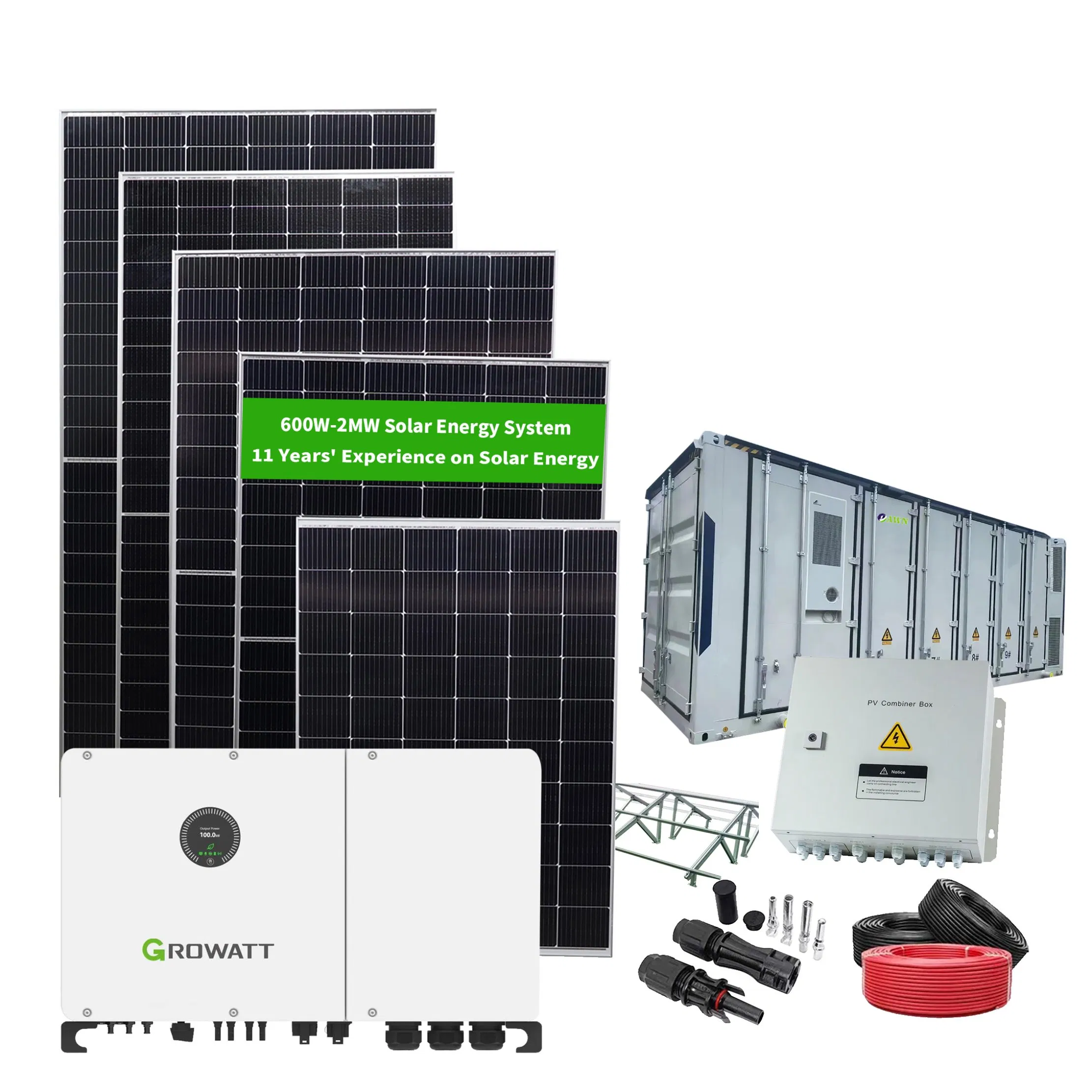 Almacenamiento de Batería para Hogar de Alto Rendimiento 5kw 6kw 8kw 10kw 12kw 15kw Kit Solar Completo