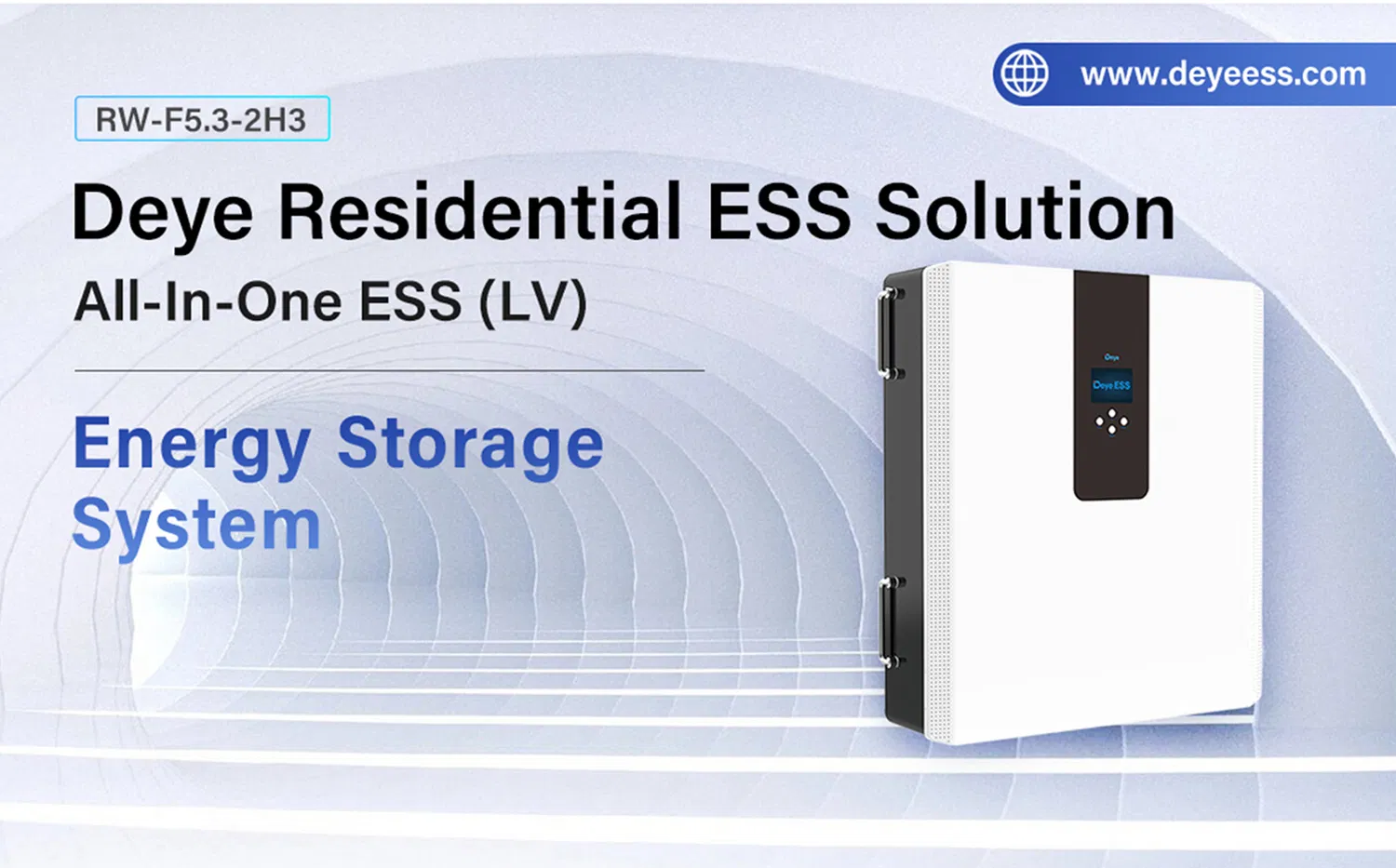 RW-F5.3-2H3 Entrega Rápida Mejor Almacenamiento de Energía en Casa LiFePO4 para Paneles Solares