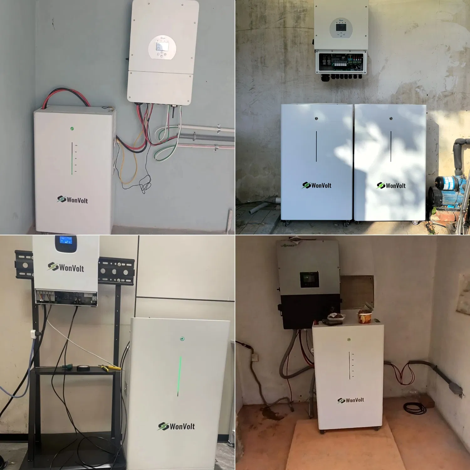 Batería 48V portátil LiFePO4 de Batería 300ah 280ah 200ah Batería de Litio 15kwh 30kwh para Sistema de Energía Solar
