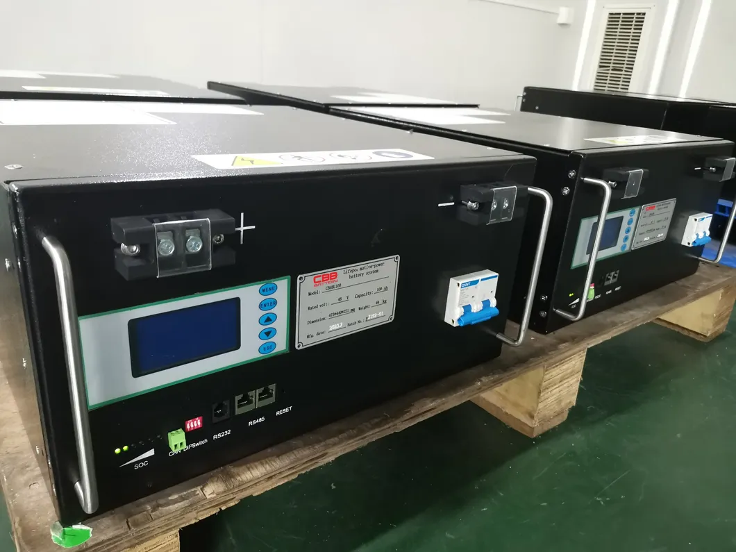 Detalle del sistema de batería de litio 48V