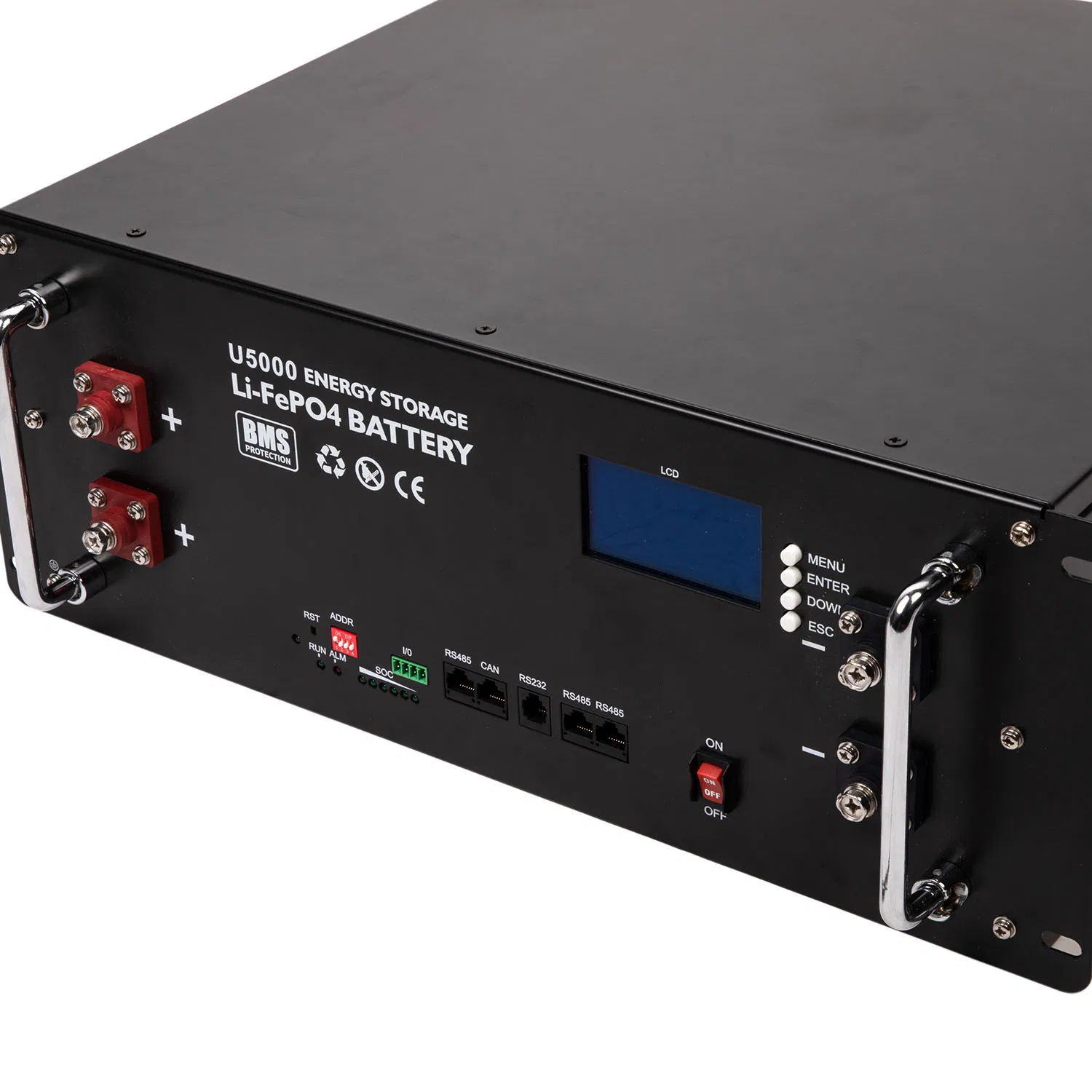 Batería solar de litio montada en rack 48V 200ah Panel solar para uso doméstico Almacenamiento de batería doméstica