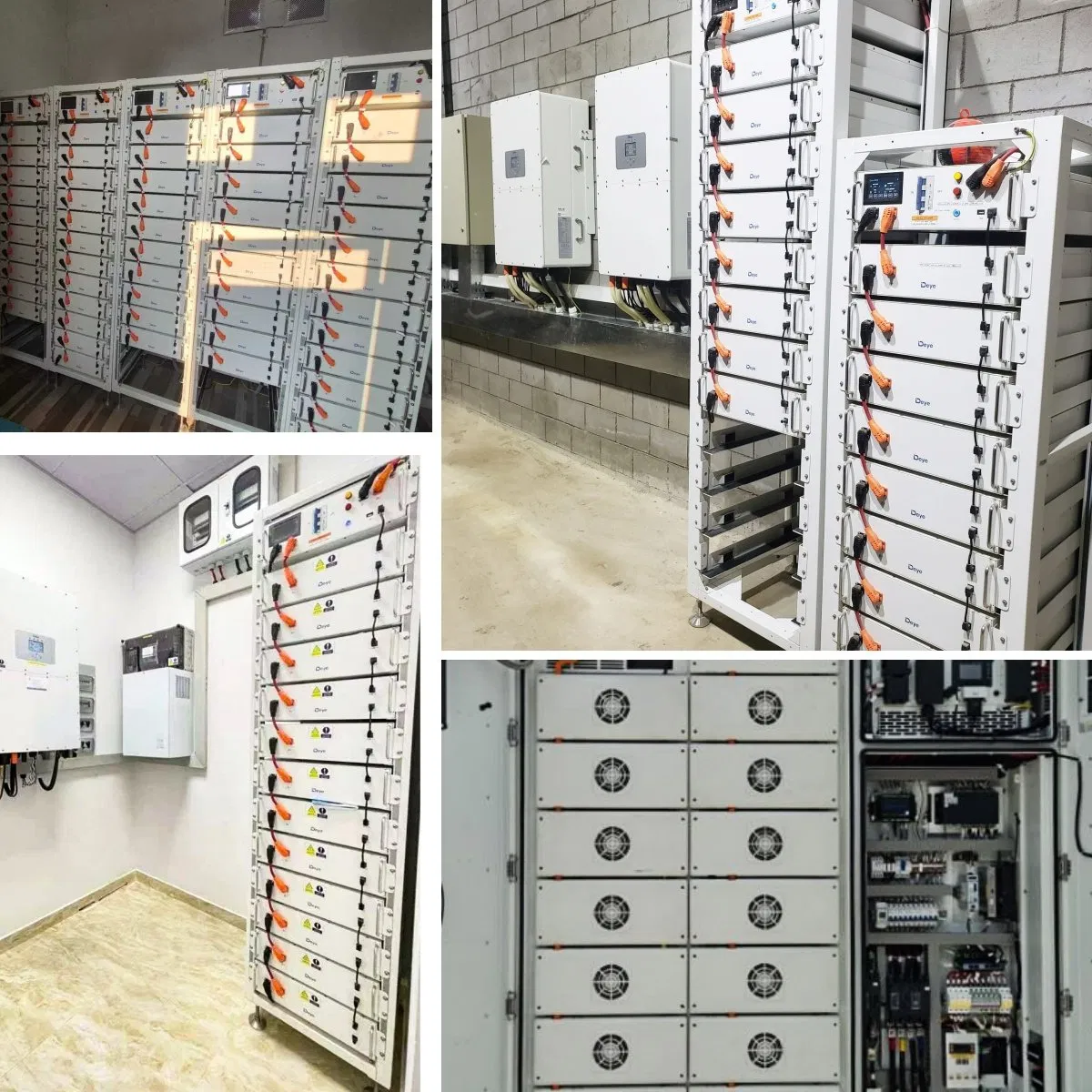 Uso Residencial en Casa 16kwh Deye RW-F16 Batería de Litio de Bajo Voltaje 51.2V 314ah Almacenamiento de Energía Solar LiFePO4 Baterías para Inversor Deye