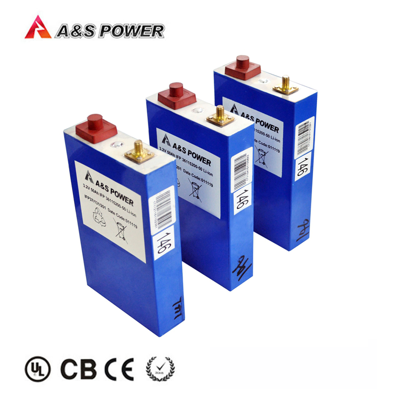 Fábrica OEM 3.2V 50ah Baterías de Hierro Litio Prismáticas LiFePO4 Celda de Batería para Herramientas de Perforación Eléctrica