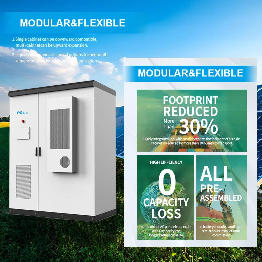 Sistema de Almacenamiento de Energía de Batería de Litio Comercial e Industrial Todo en Uno Personalizado Smart Ess Bess Contenedor Gabinete 125kw 241kwh
