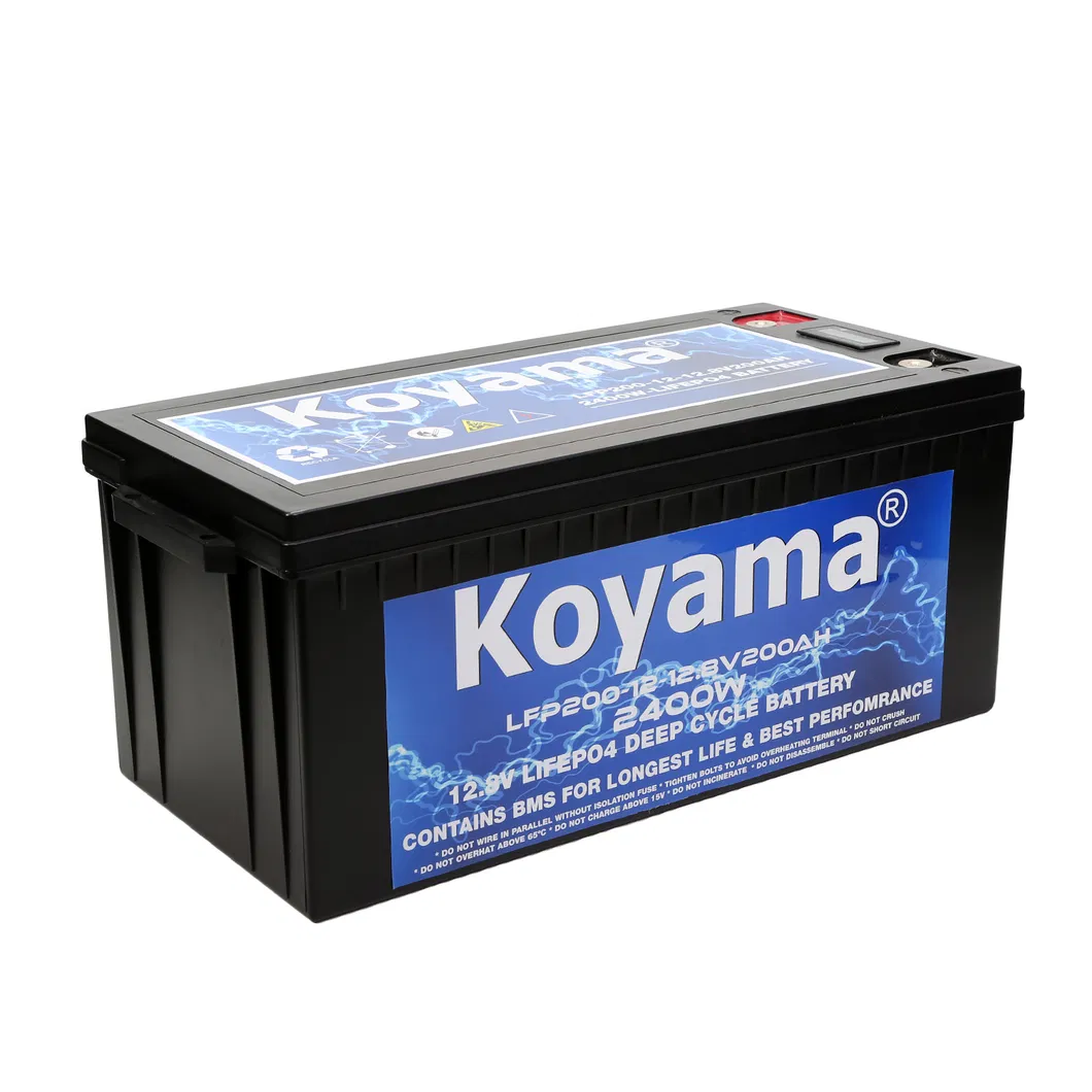 Batería de almacenamiento LiFePO4 de 12V 200ah