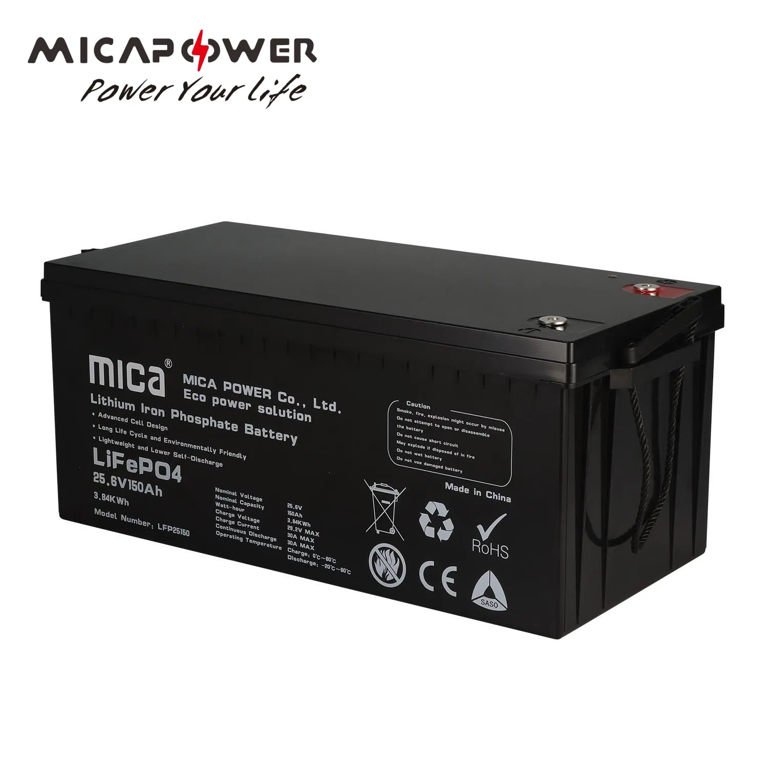 Mica 3kwh sistema de almacenamiento solar fuera de la red 24V 50ah 100ah 150ah 200ah paquete de batería de litio LiFePO4 con inversor para sistema de almacenamiento solar en RV/marina hogar Ksa