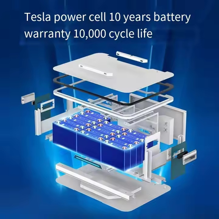 Sistema de Almacenamiento de Energía Solar Batería de Fosfato de Hierro Litio Almacenamiento de Energía Portátil para el Hogar