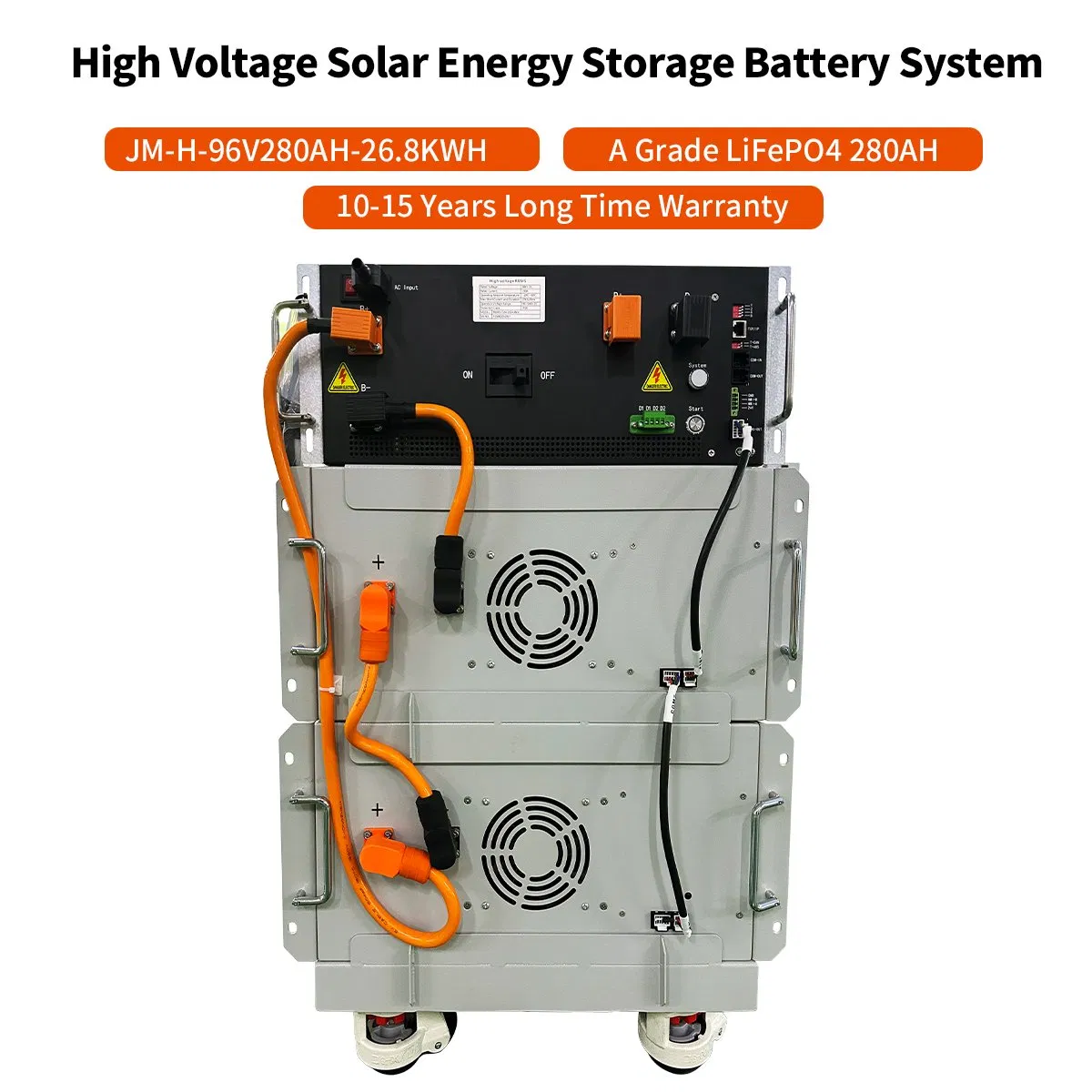 96V 280ah Batería de alta calidad y alta tensión de litio Casa Batería de inversor híbrido solar de litio
