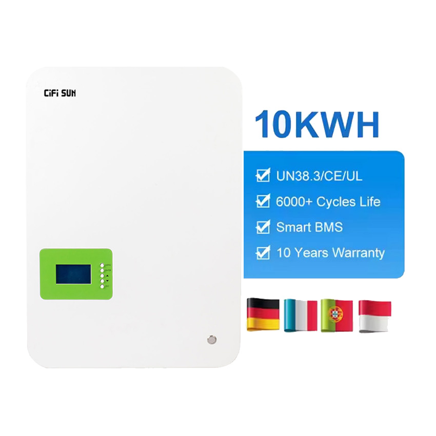 Venta Caliente 51.2V 150ah 7.6kwh Sistema de Almacenamiento de Energía Solar para el Hogar Montaje en Pared Residencial Ess con BMS Integrado
