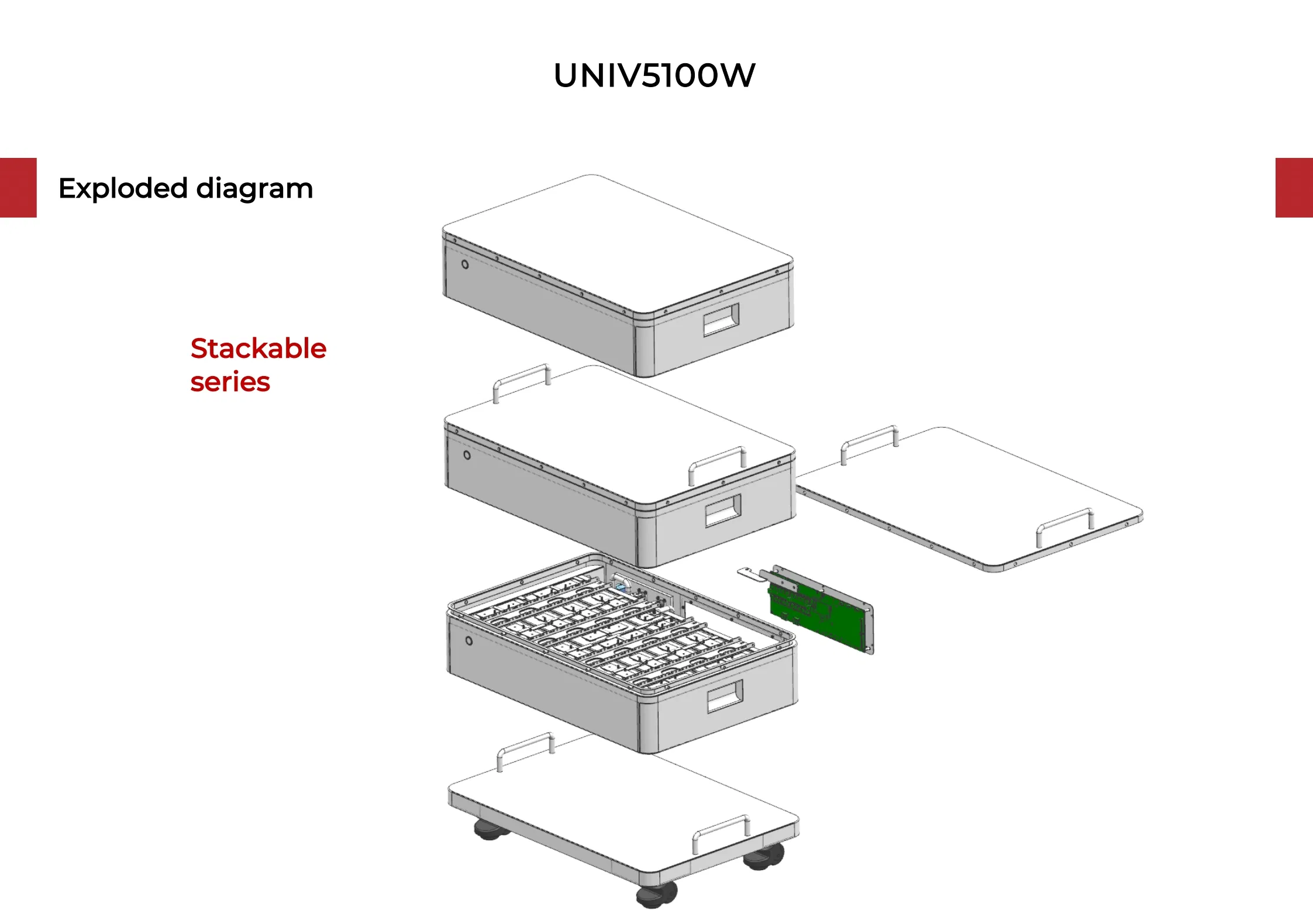 Easyway 5wkh 10wkh 15kwh 20kwh 30kwh 40kwh Almacenamiento de Energía Solar Alimentado por Batería LiFePO4 Batería Apilable