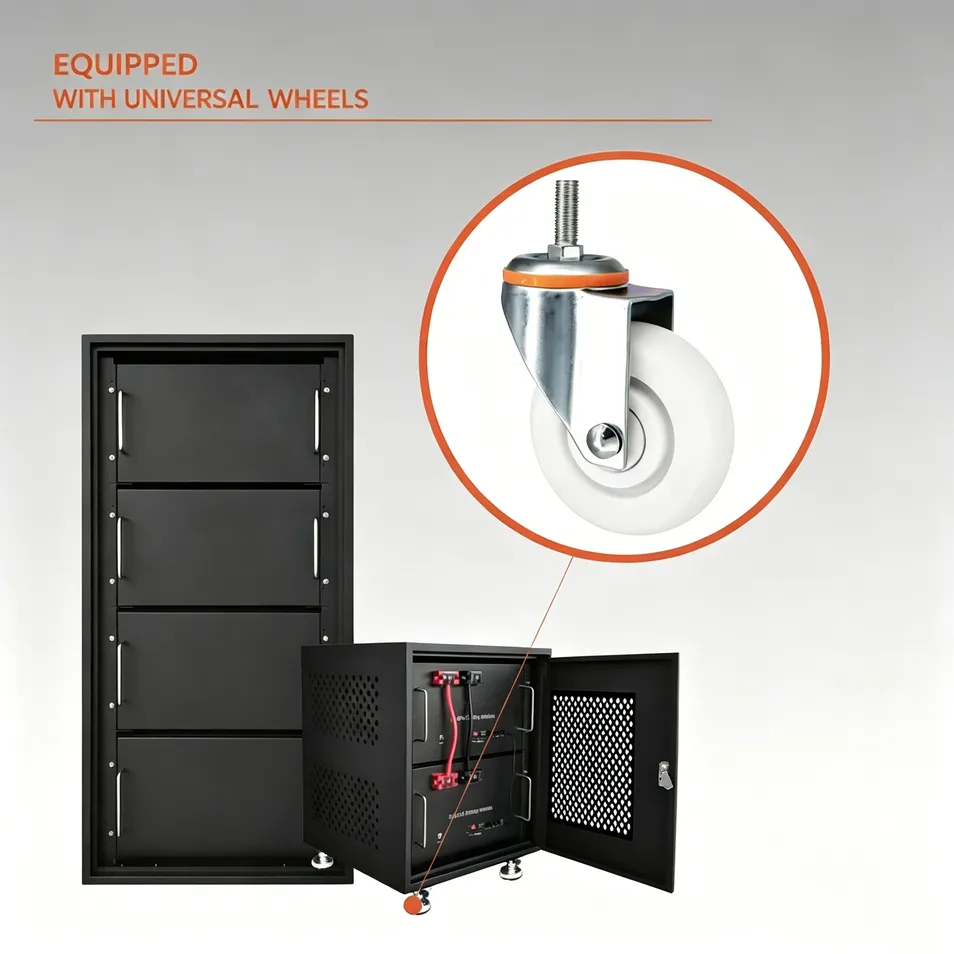 Equipado con ruedas universales