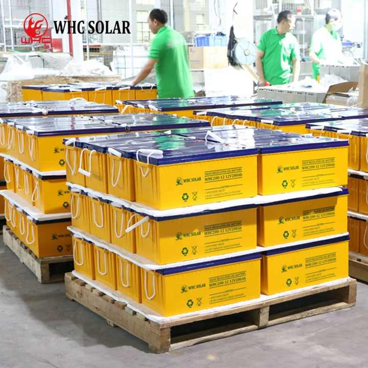 Precio de batería solar WHC Batería de ciclo profundo de gel 12V 200ah Batería de plomo-ácido Batería UPS para sistema de energía solar