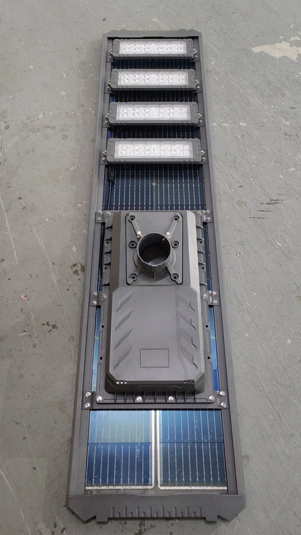 Aluminio para Exteriores 100W-700W Lámpara Solar de Calle IP65 Impermeable Integrada LED Todo en Uno Cuerpo de Aluminio Jardín Alimentada por Batería