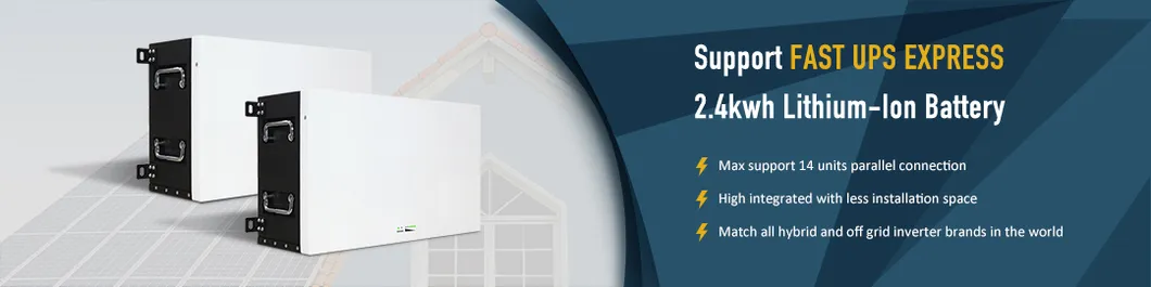 LiFePO4 Batería de Fosfato de Litio 48V 150ah Batería de Ión de Litio Montada en Pared para Almacenamiento de Energía Solar