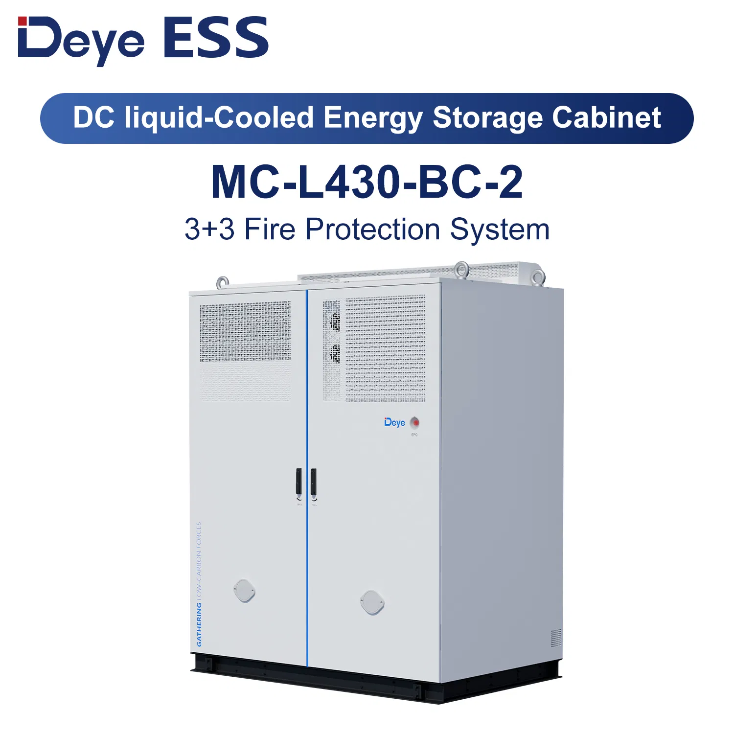 Deye Ess Mc-L430-Bc-2 Fabricante Energía Solar Comercial LiFePO4 Armario de Almacenamiento de Baterías de Litio