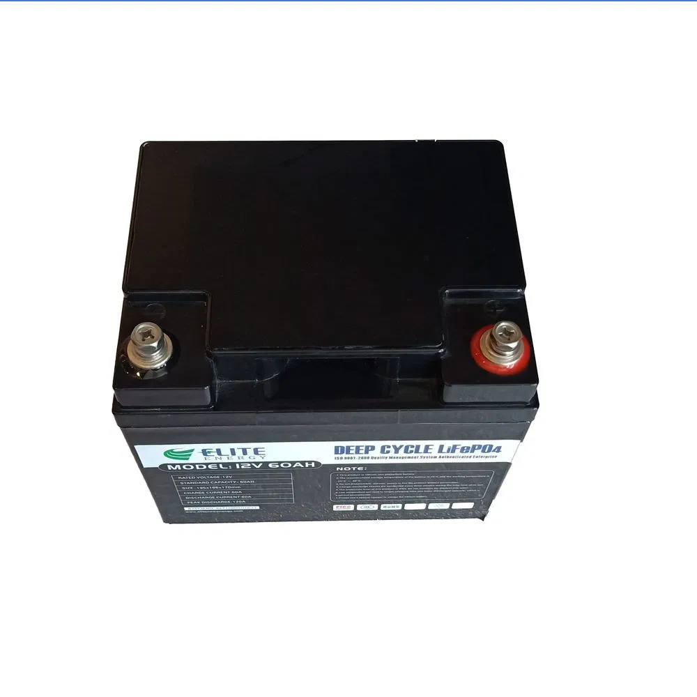 Paquete de batería personalizado Batería de iones de litio 12V 60ah LiFePO4 Batería solar para barco de marina yate carrito de golf almacenamiento de ciclo profundo 75ah