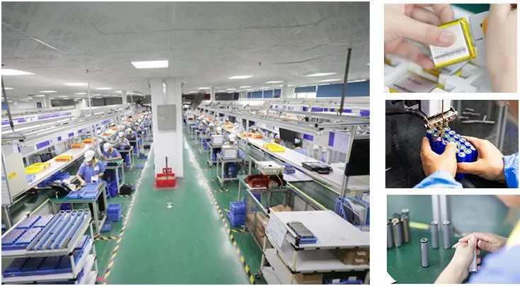 Almacén de baterías de litio terminadas