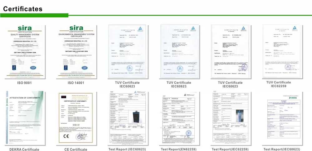 Detalle del sistema de almacenamiento NiCd