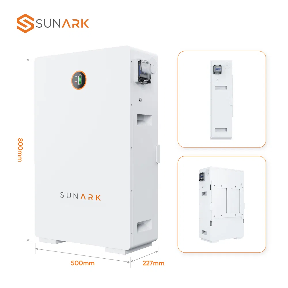 Batería de Ion de Sodio Residencial Sunark 48V 160ah 7.68kwh Batería de Montaje en Pared Solar para Independencia Energética
