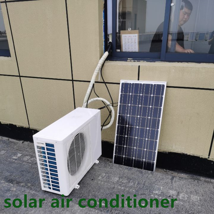 Energía Verde al por mayor 24000BTU Batería de Poder Fuera de la Red DC 48V Aire Acondicionado Solar Dividido