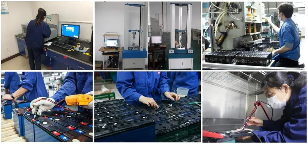 Control de calidad en fábrica de baterías