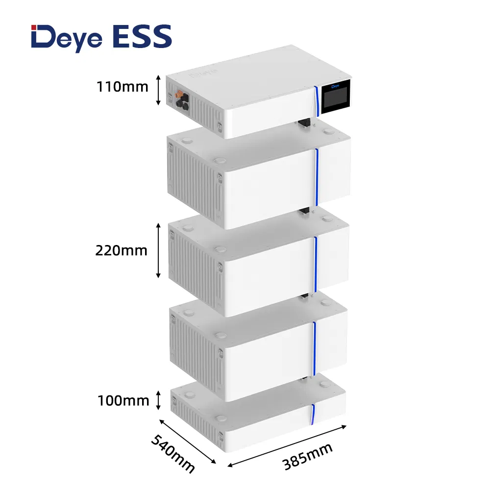 Deye Ess GB-L PRO Personalizado Logo LiFePO4 Almacenamiento de Batería de Litio para Paneles Solares