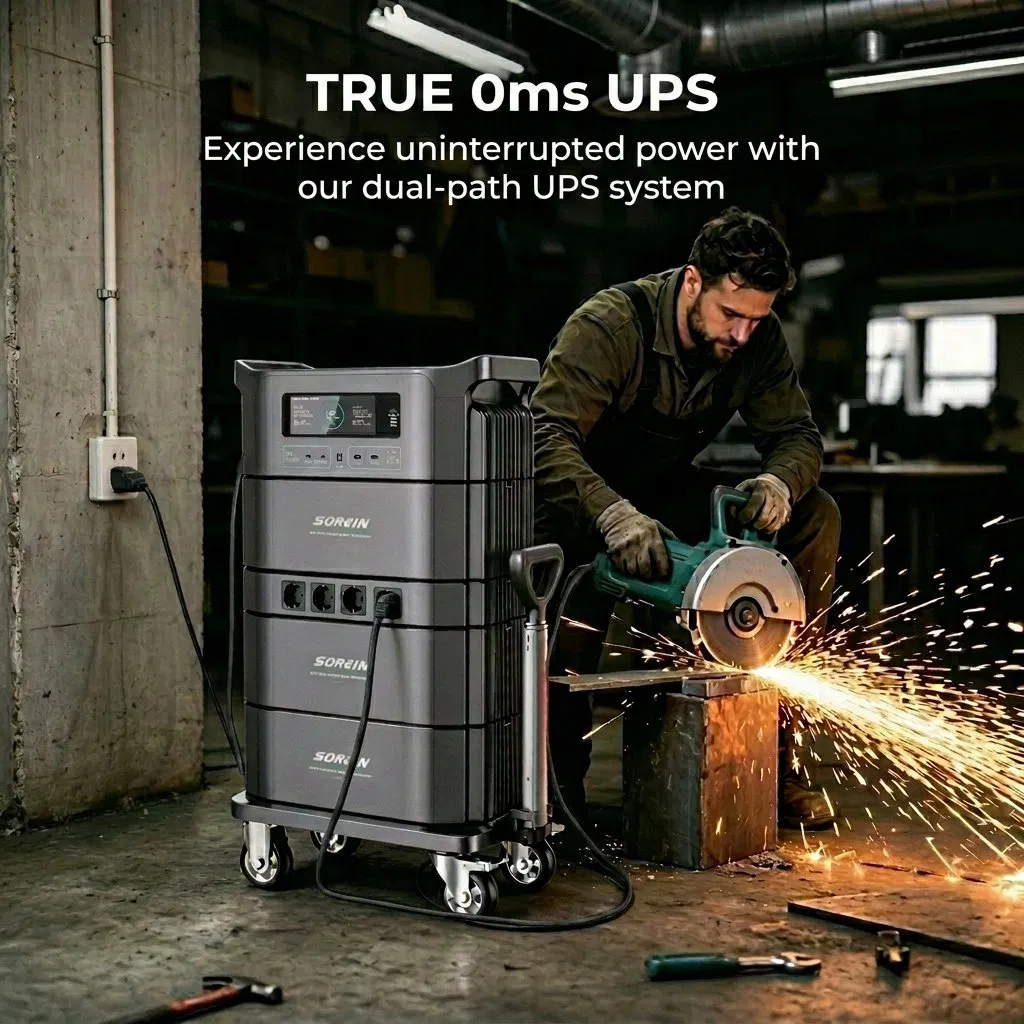Sorein Todo en Uno 4000W Generador Solar 3kw Batería de Litio Energía Portátil