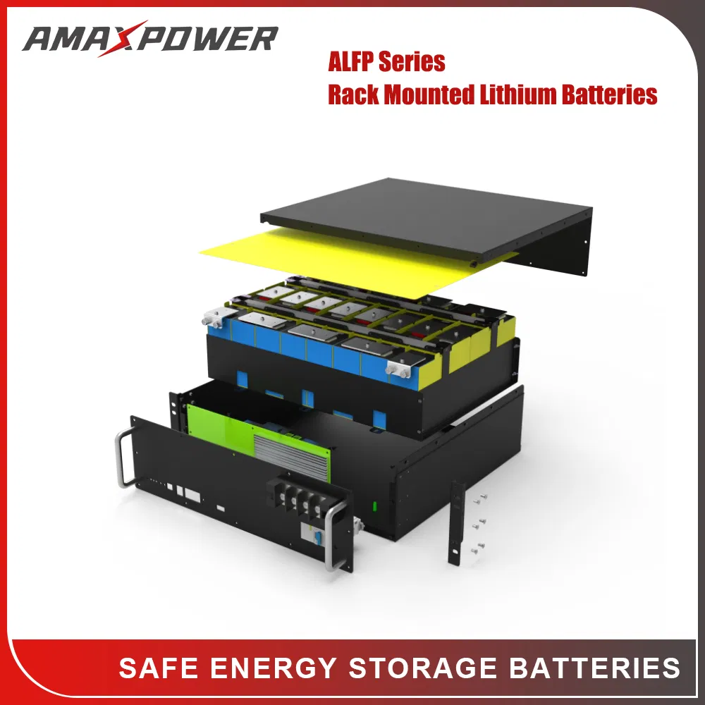 Batería de Almacenamiento de Energía de Ciclo Profundo Montada en Rack 51.2V 10/15/20/30/5kwh Recargable LiFePO4 12V 24V 48V Ion de Litio 100ah 200ah 300ah Batería de Almacenamiento de Sistema Solar
