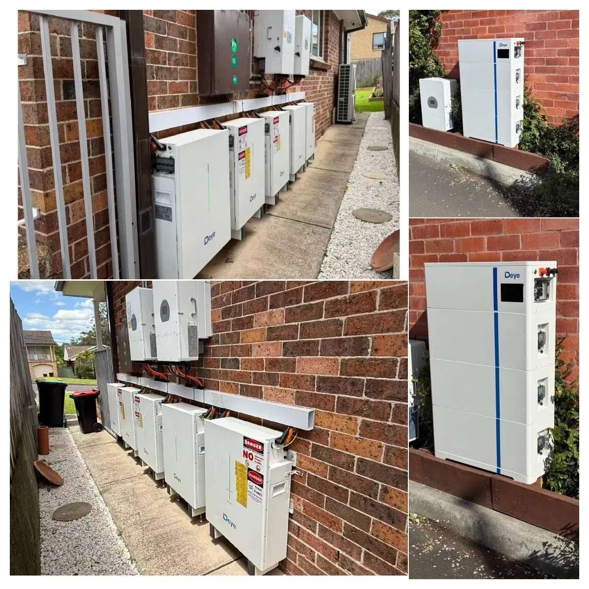 Uso Residencial en Casa 16kwh Deye RW-F16 Batería de Litio de Bajo Voltaje 51.2V 314ah Almacenamiento de Energía Solar LiFePO4 Baterías para Inversor Deye