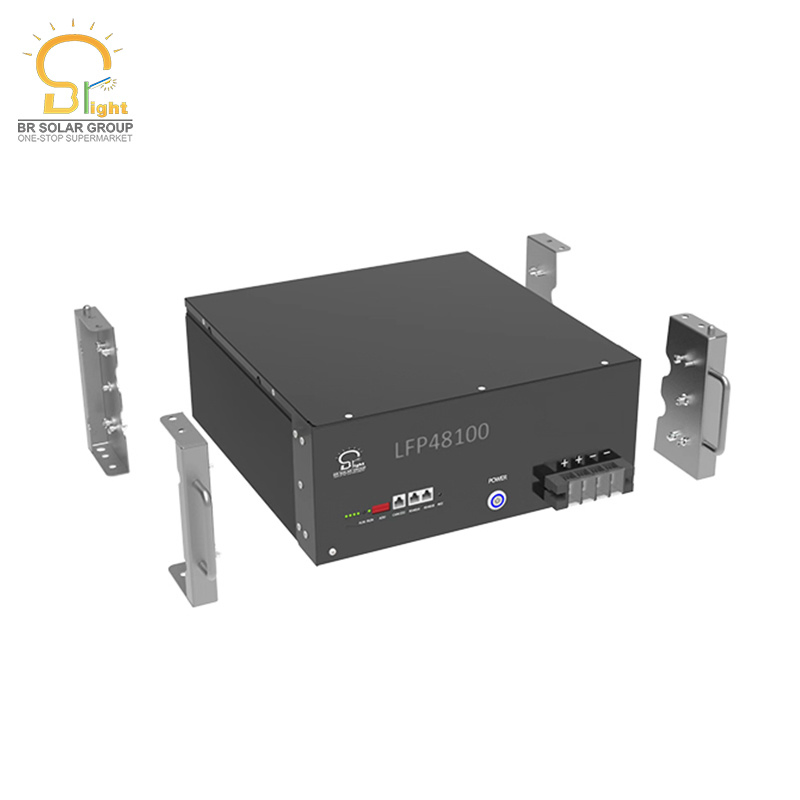 Sistema Solar Off Grid con Batería de Li-ion LFP LiFePO4 Br-LFP-48300 Litio