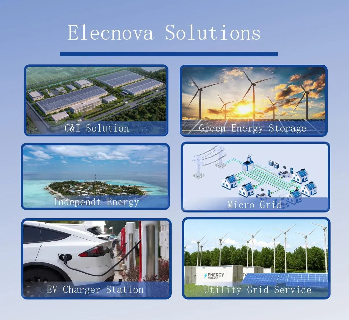 Sistema de Almacenamiento de Energía de Batería Solar Híbrido Comercial e Industrial Elecnova 200kw