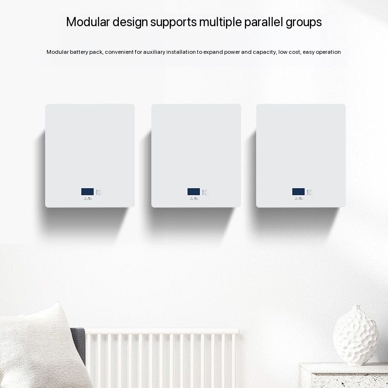 Baterías de Ión de Litio Personalizadas 5kwh Paquetes de Almacenamiento de Energía Solar para el Hogar Respaldo de Energía de Emergencia Montadas en la Pared Batería de Litio