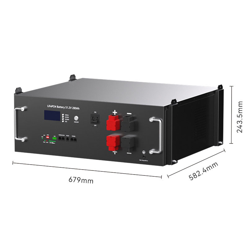 Soporte de Logo Personalizado Montado en Rack Batería de Litio LiFePO4 Batería 48V 51.2V 100ah 200ah 5kwh 10kwh 15kwh Paquete de Baterías de Iones de Litio Almacenamiento de Energía Solar en el Hogar