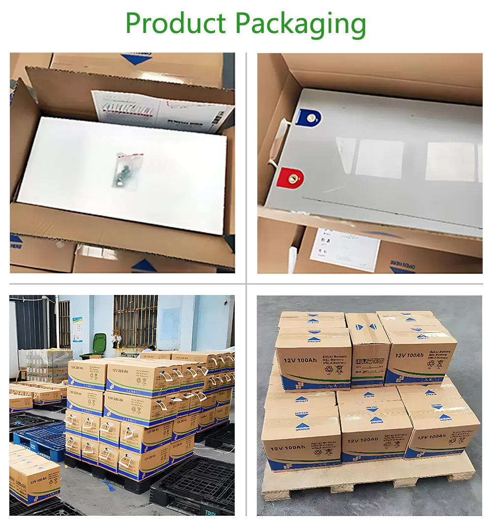 Embalaje de Batería de Gel Solar