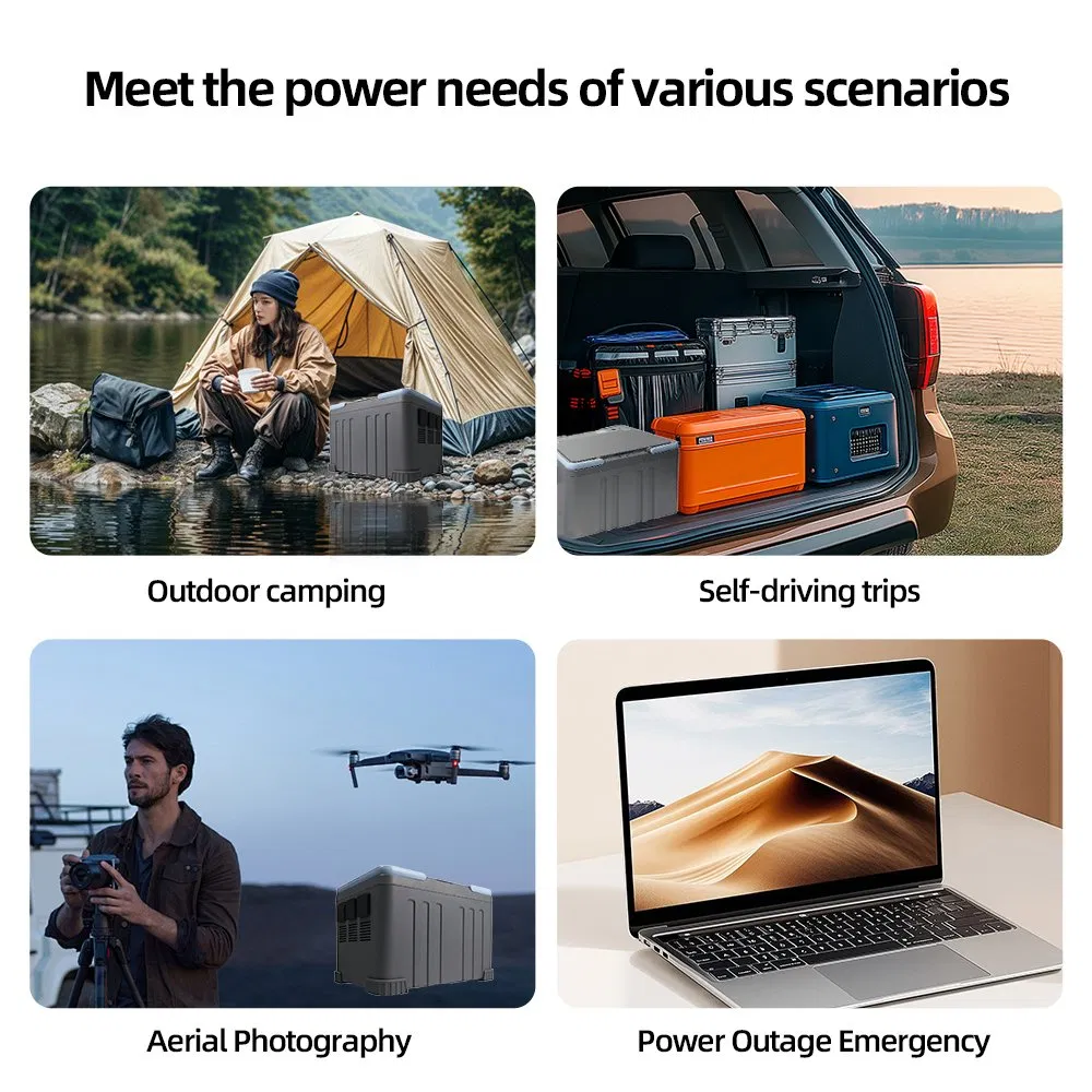 Batería de Litio Solar 2300W Portátil Confiable para Aventuras al Aire Libre