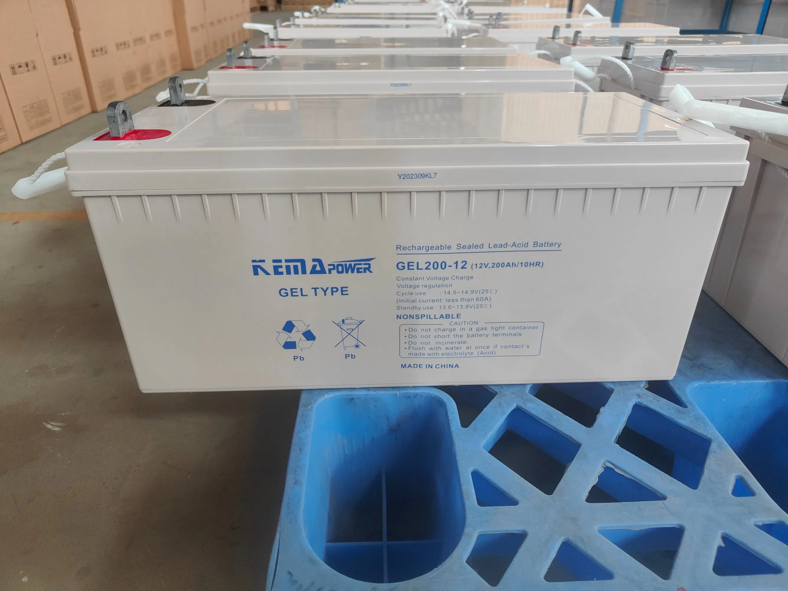 24ah a 200ah 250ah 100ah 150ah Ciclo Profundo Recargable Libre de Mantenimiento 12VDC Almacenamiento de Energía Batería Solar de Gel AGM